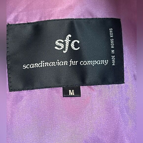 Scandinavian Fur Company black fur coat real Rabbit fur coat. Medium - Picture 4 of 14